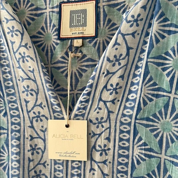 Alicia Bell Cotton Voile Kaftan Dress - Picture 2 of 5